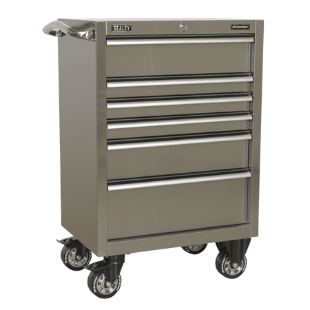 Sealey Rollcab 6 Drawer 675mm Stainless Steel Heavy-Duty Model No- PTB67506SS