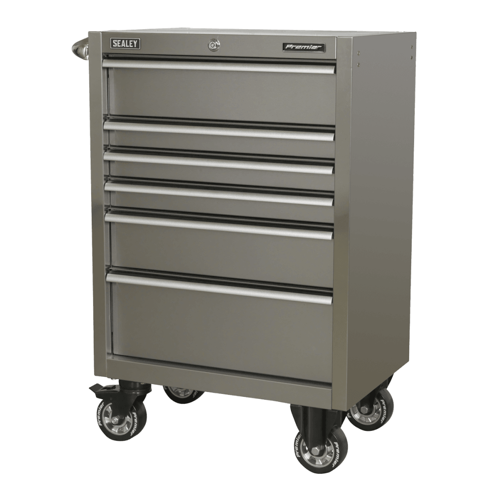 Sealey Rollcab 6 Drawer 675mm Stainless Steel Heavy-Duty Model No- PTB67506SS