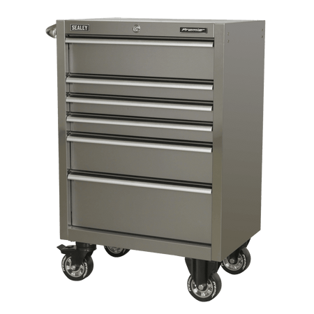 Sealey Rollcab 6 Drawer 675mm Stainless Steel Heavy-Duty Model No- PTB67506SS