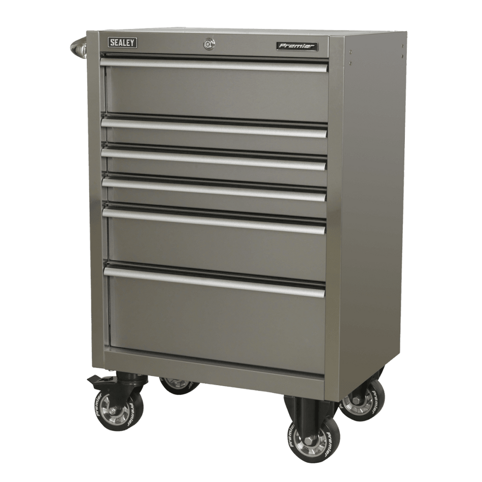 Sealey Rollcab 6 Drawer 675mm Stainless Steel Heavy-Duty Model No- PTB67506SS