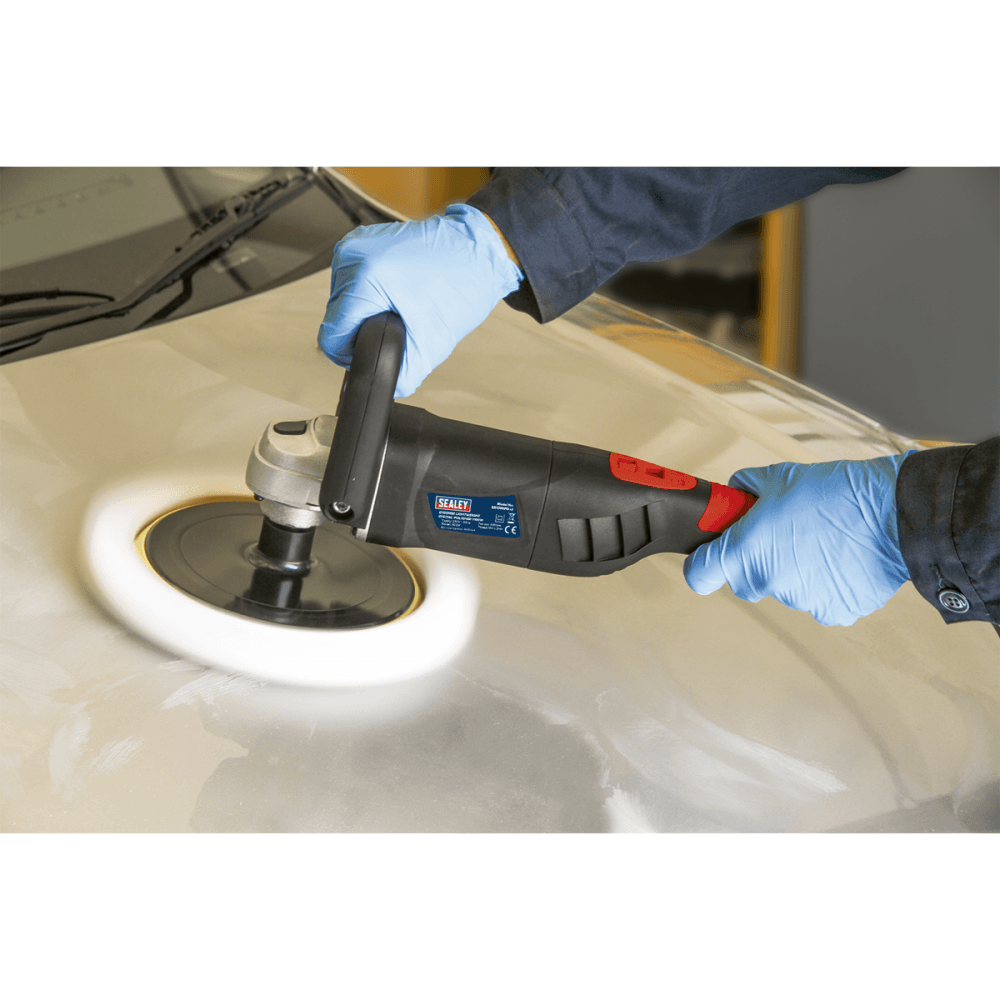 Sealey 180mm Lightweight Variable Speed Digital Rotary Polisher 1100W/230V Model No- ER1700PD
