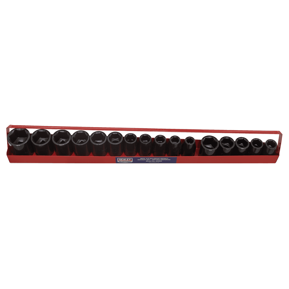 Sealey Impact Socket Set 16pc 1/2"Sq Drive Metric/Imperial Model No-AK684