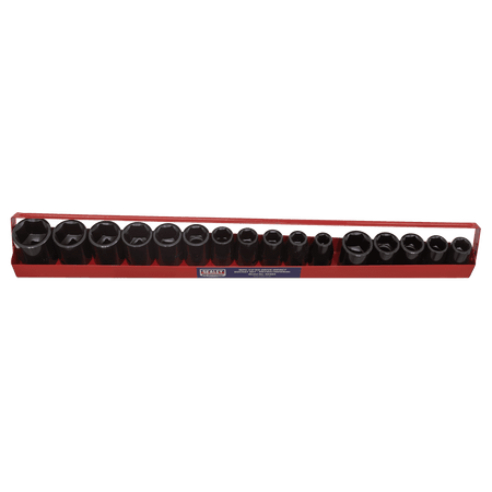 Sealey Impact Socket Set 16pc 1/2"Sq Drive Metric/Imperial Model No-AK684