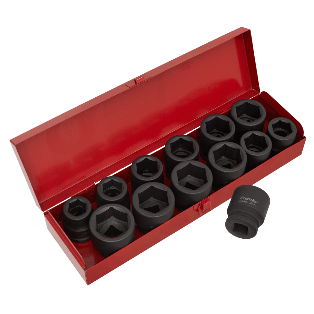 Sealey Impact Socket Set 13pc 3/4"Sq Drive Metric/Imperial Model No-AK686