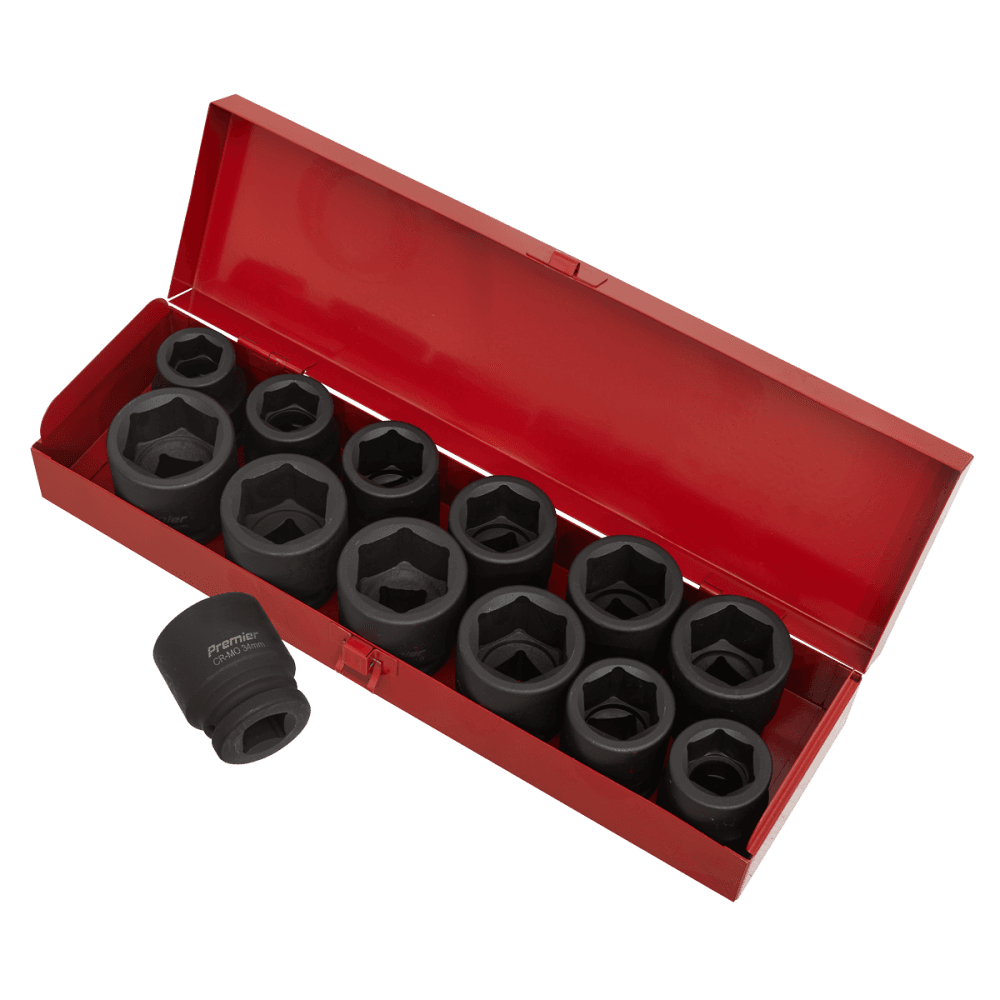 Sealey Impact Socket Set 13pc 3/4"Sq Drive Metric/Imperial Model No-AK686