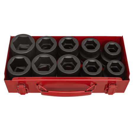 Sealey Impact Socket Set 10pc 1"Sq Drive Metric/Imperial Model No-AK688
