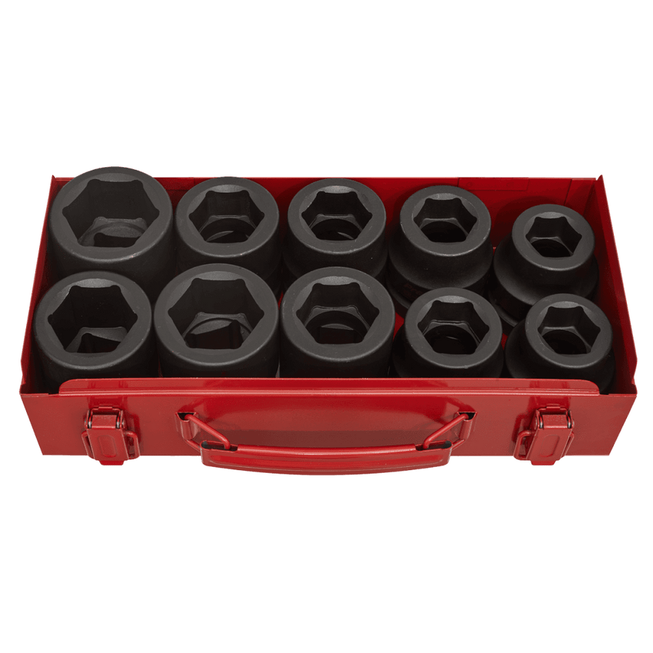 Sealey Impact Socket Set 10pc 1"Sq Drive Metric/Imperial Model No-AK688