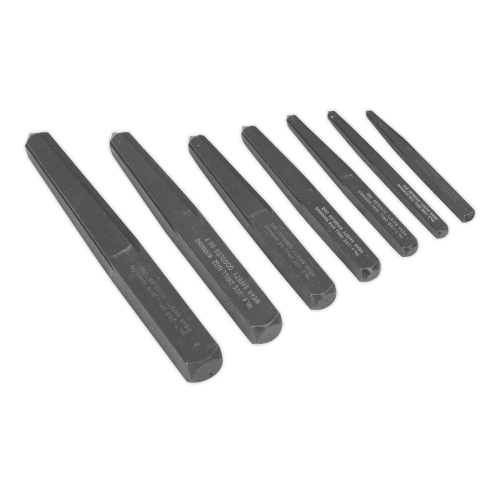 Sealey Screw Extractor Set 7pc Square Type Model No-AK720