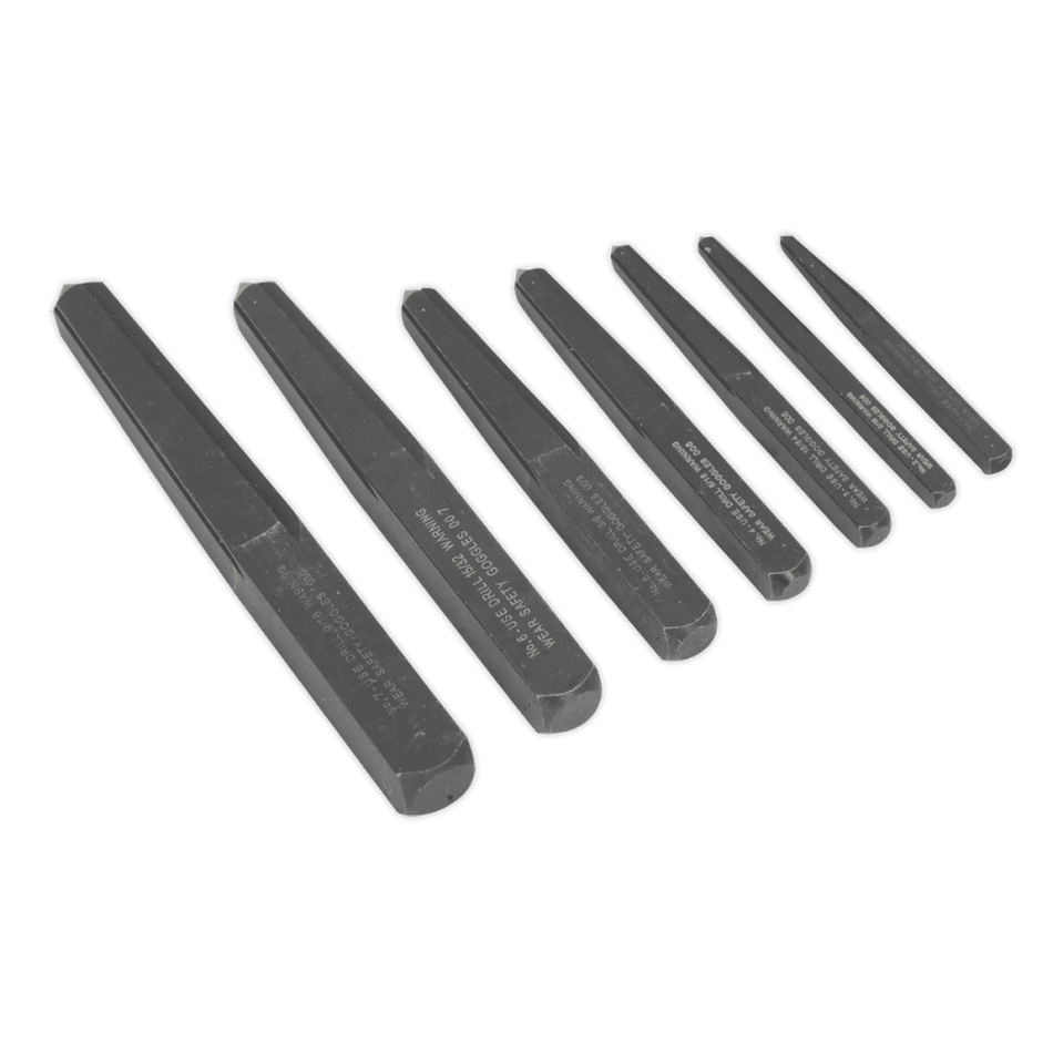 Sealey Screw Extractor Set 7pc Square Type Model No-AK720
