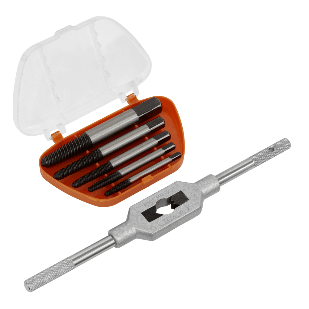 Sealey Screw Extractor Set with Wrench 6pc Helix Type Model No-AK721