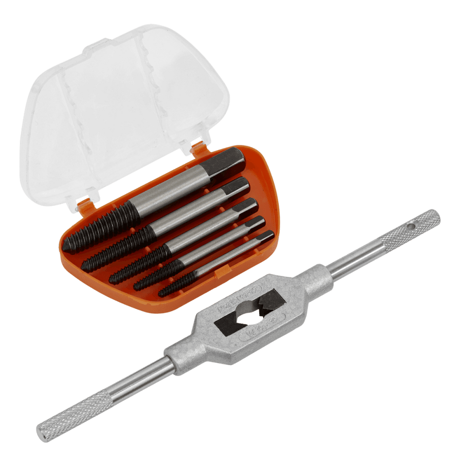 Sealey Screw Extractor Set with Wrench 6pc Helix Type Model No-AK721