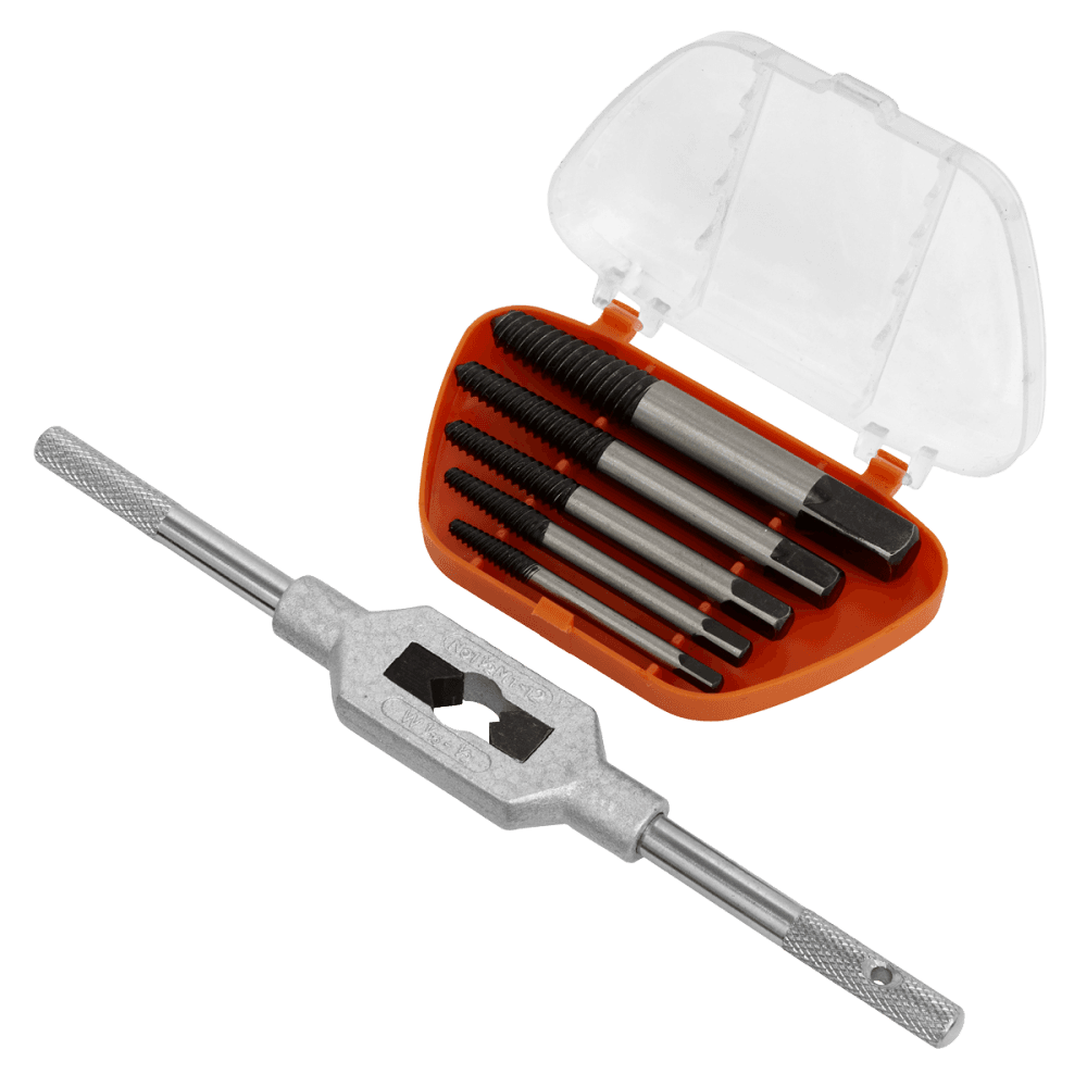 Sealey Screw Extractor Set with Wrench 6pc Helix Type Model No-AK721