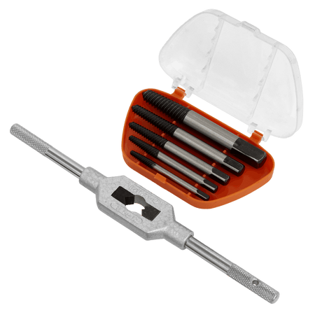 Sealey Screw Extractor Set with Wrench 6pc Helix Type Model No-AK721