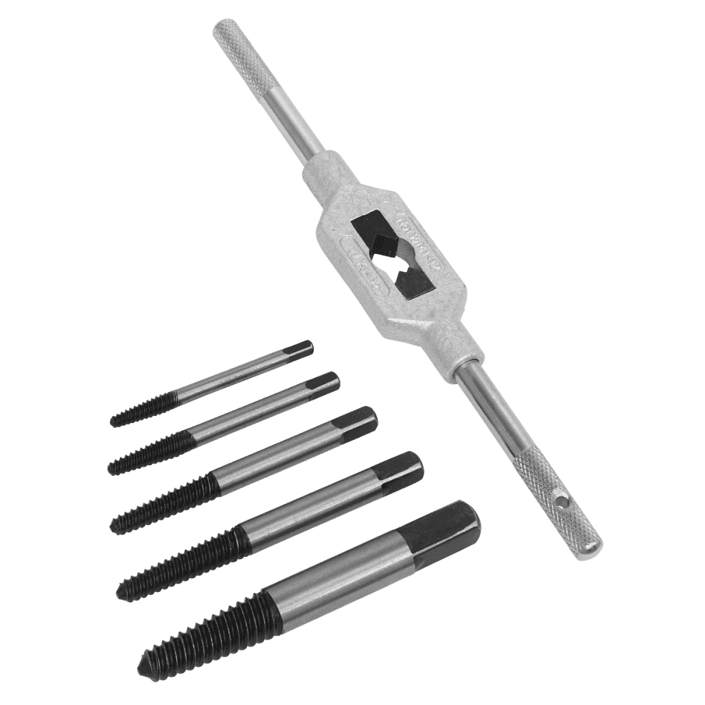 Sealey Screw Extractor Set with Wrench 6pc Helix Type Model No-AK721