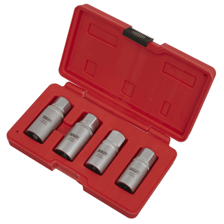 Sealey Stud Extractor Set 4pc 1/2"Sq Drive Metric Model No-AK723