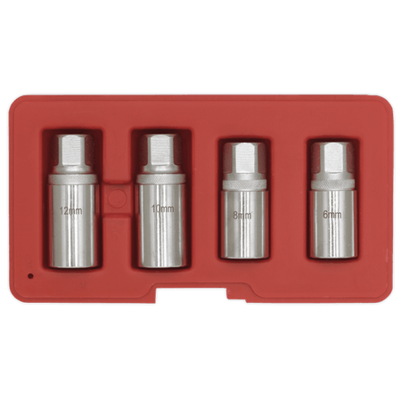 Sealey Stud Extractor Set 4pc 1/2"Sq Drive Metric Model No-AK723
