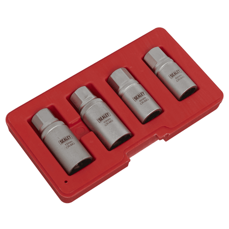 Sealey Stud Extractor Set 4pc 1/2"Sq Drive Metric Model No-AK723