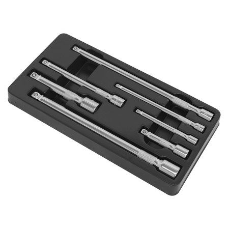 Sealey Wobble/Rigid Extension Bar Set 7pc 1/4", 3/8" & 1/2"Sq Drive Model No-AK770