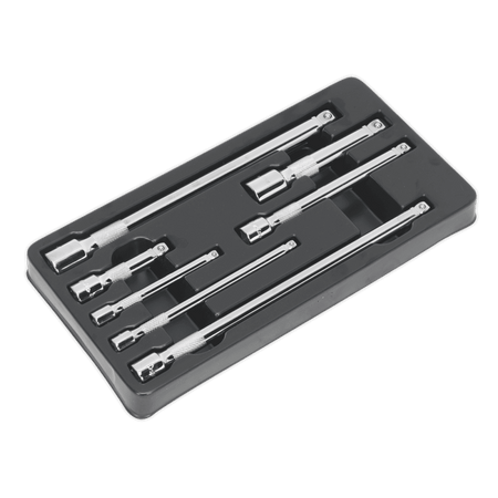 Sealey Wobble/Rigid Extension Bar Set 7pc 1/4", 3/8" & 1/2"Sq Drive Model No-AK770