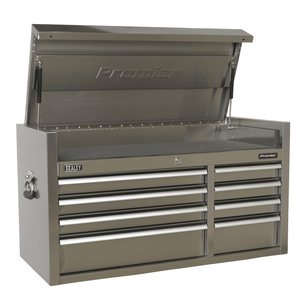 Sealey Topchest 8 Drawer 1055mm Stainless Steel Heavy-Duty Model No- PTB104008SS