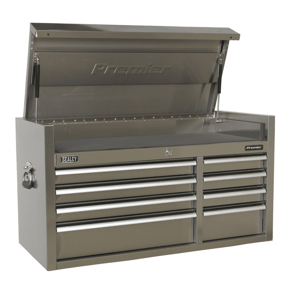 Sealey Topchest 8 Drawer 1055mm Stainless Steel Heavy-Duty Model No- PTB104008SS