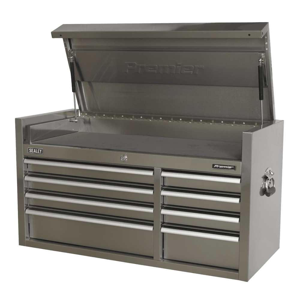 Sealey Topchest 8 Drawer 1055mm Stainless Steel Heavy-Duty Model No- PTB104008SS