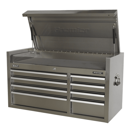 Sealey Topchest 8 Drawer 1055mm Stainless Steel Heavy-Duty Model No- PTB104008SS