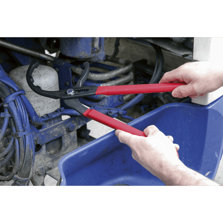 Sealey Oil Filter Pliers for Commercial Vehicles 95-178mm Model No- CV6412