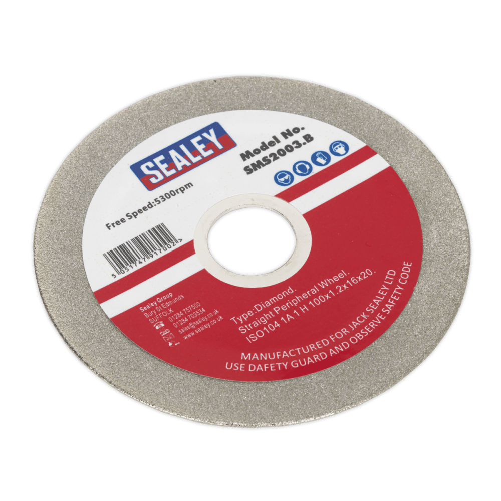 Sealey Grinding Disc Diamond Coated 100mm for SMS2003 Model No- SMS2003.B