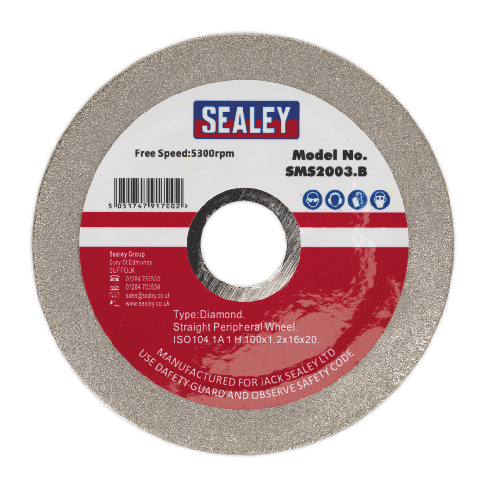 Sealey Grinding Disc Diamond Coated 100mm for SMS2003 Model No- SMS2003.B