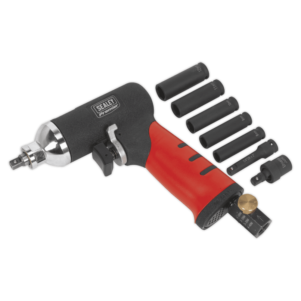Sealey Air Impact Wrench 1/4"Sq Drive Diesel Glow Plug Kit Model No- SA141