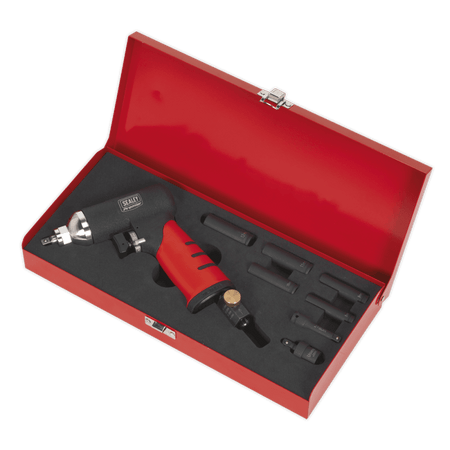 Sealey Air Impact Wrench 1/4"Sq Drive Diesel Glow Plug Kit Model No- SA141