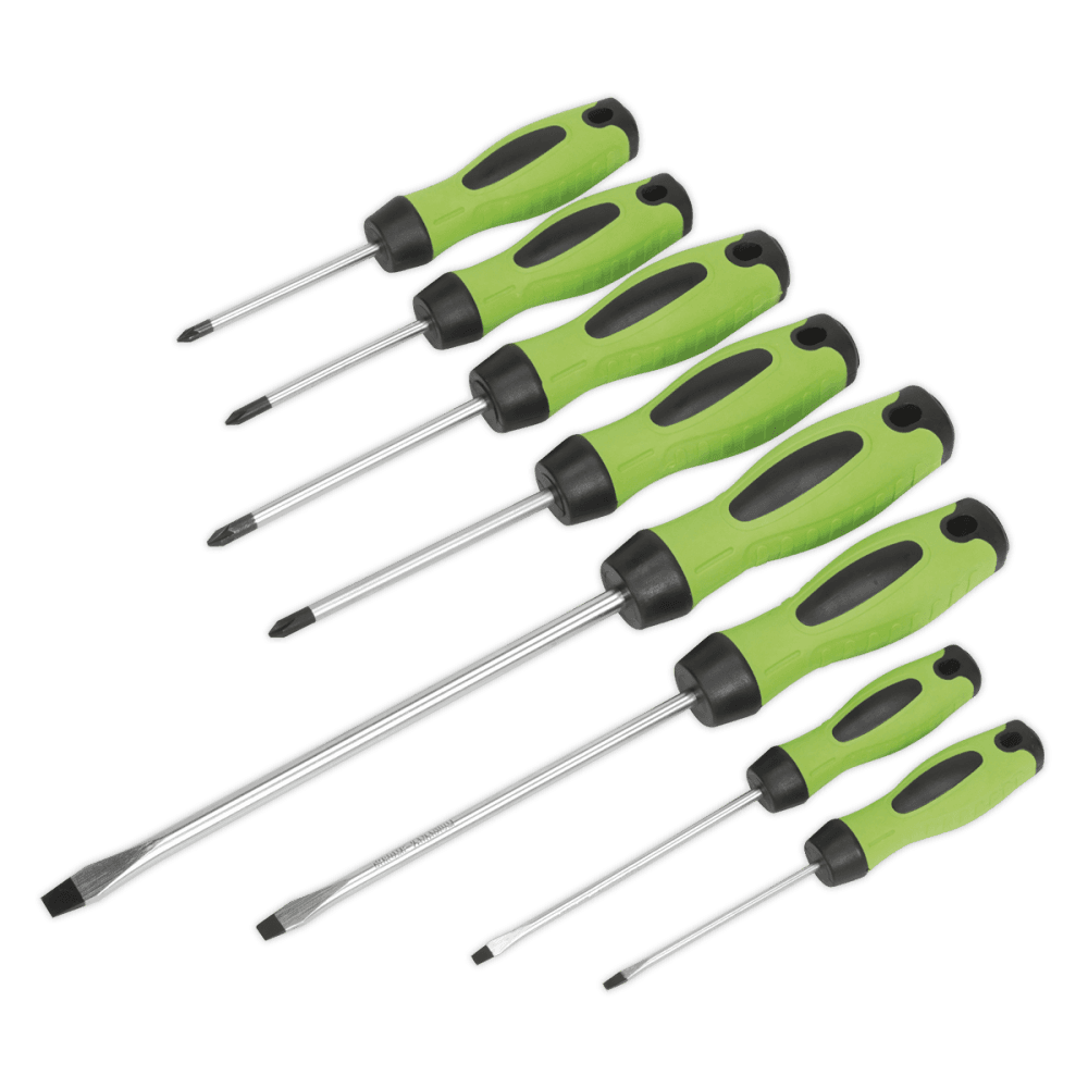 Sealey Screwdriver Set 8pc Hi-Vis Model No- HV001