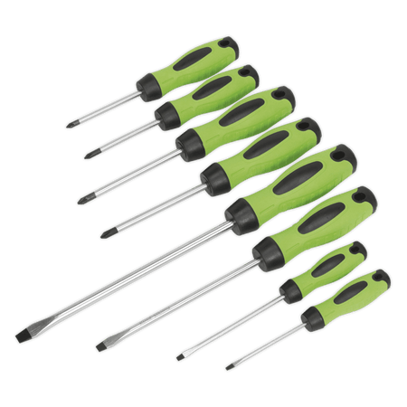 Sealey Screwdriver Set 8pc Hi-Vis Model No- HV001