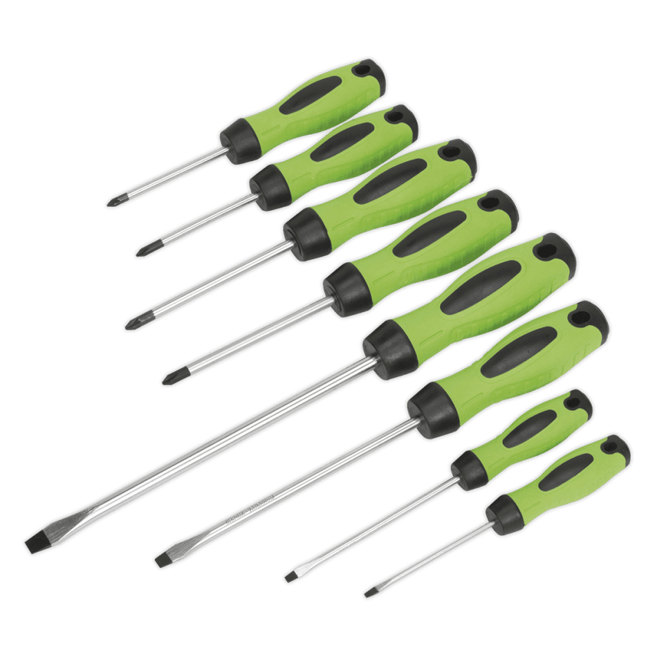 Sealey Screwdriver Set 8pc Hi-Vis Model No- HV001