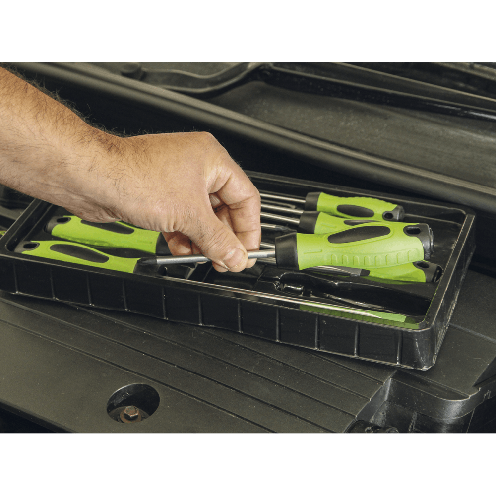 Sealey Screwdriver Set 8pc Hi-Vis Model No- HV001