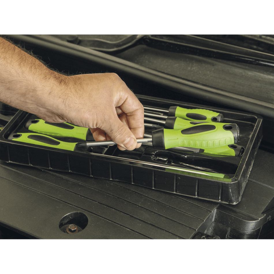 Sealey Screwdriver Set 8pc Hi-Vis Model No- HV001