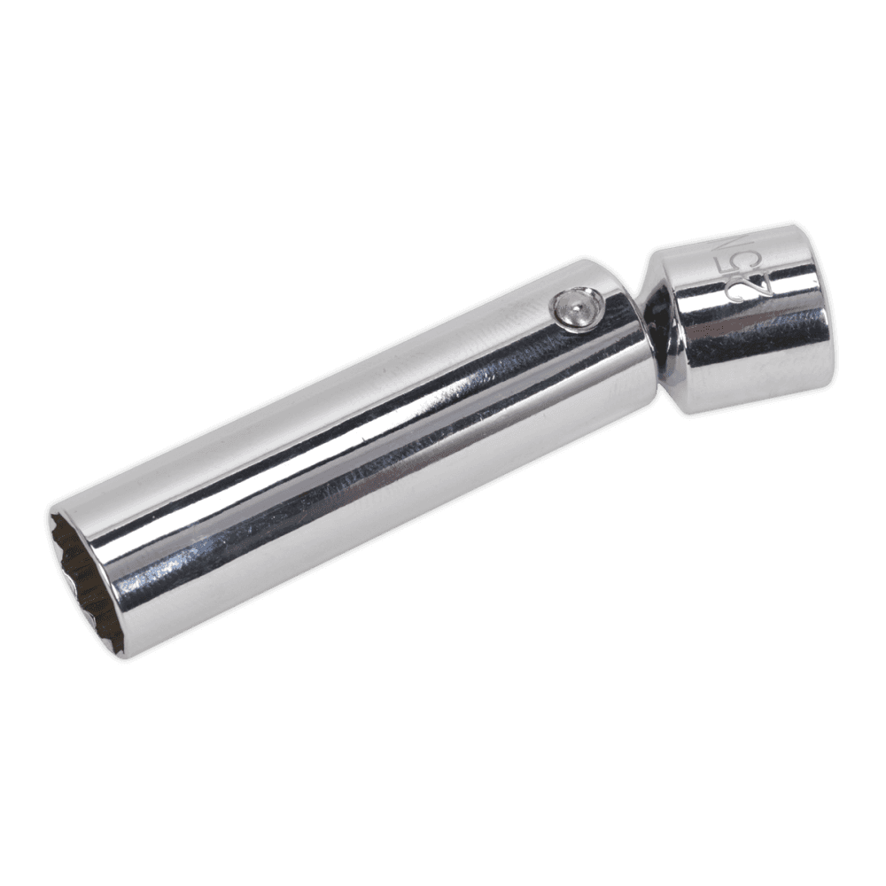 Sealey Spark Plug Socket with Universal Joint 14mm 3/8"Sq Drive 12-Point Model No- AK6569