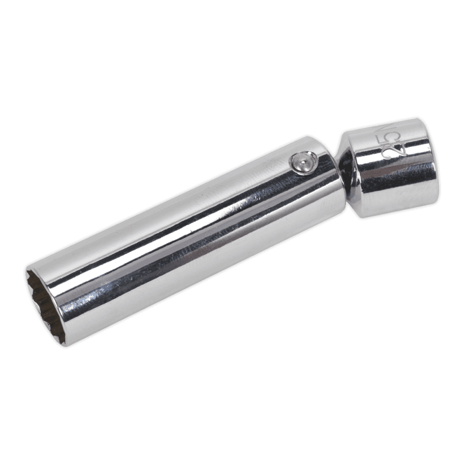Sealey Spark Plug Socket with Universal Joint 14mm 3/8"Sq Drive 12-Point Model No- AK6569