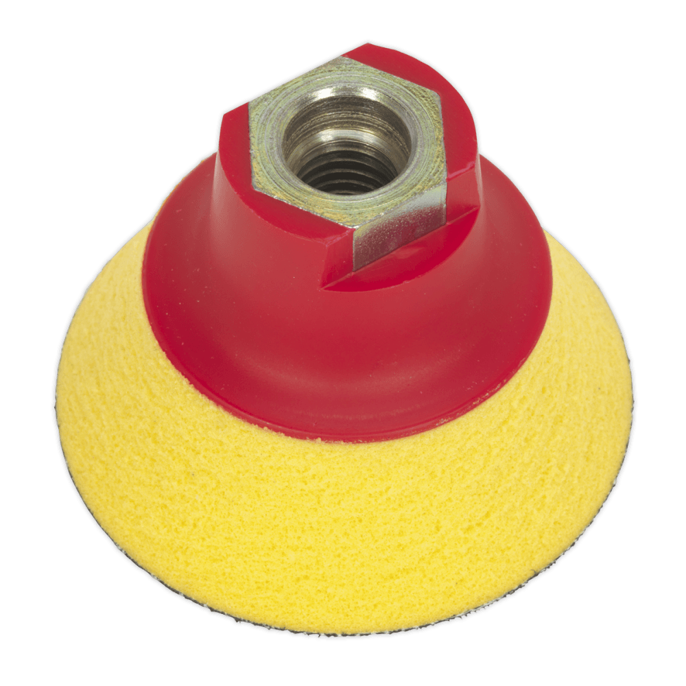 Sealey 75mm Hook-and-Loop Ultra-Soft Backing Pad M14 x 2mm Model No- PTCBPV4S