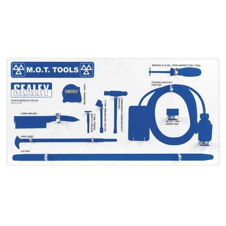 Sealey MOT Tool Board with Tools Model No- MOTBKIT