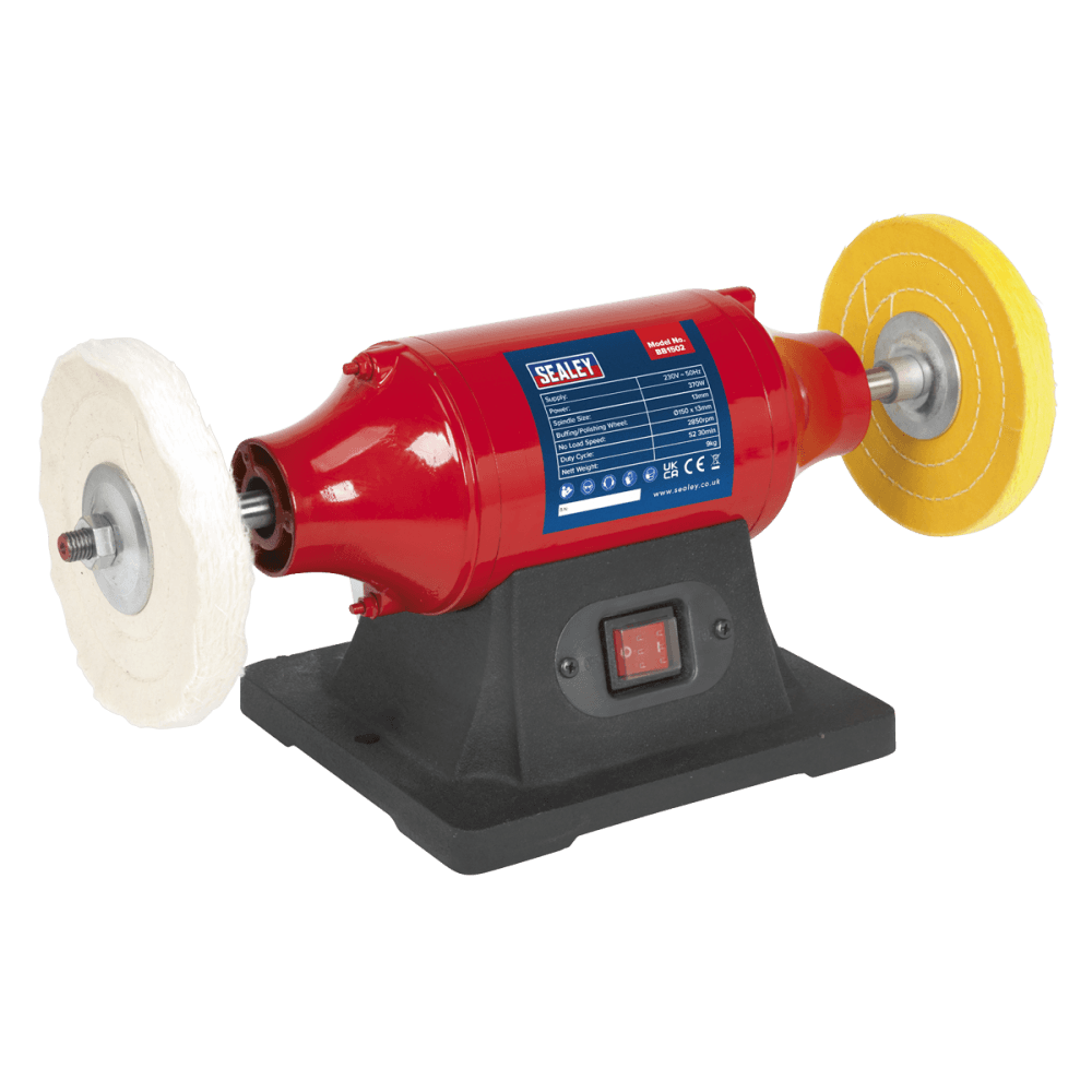 Sealey Bench Mounting Buffer/Polisher 150mm 370W/230V Model No- BB1502