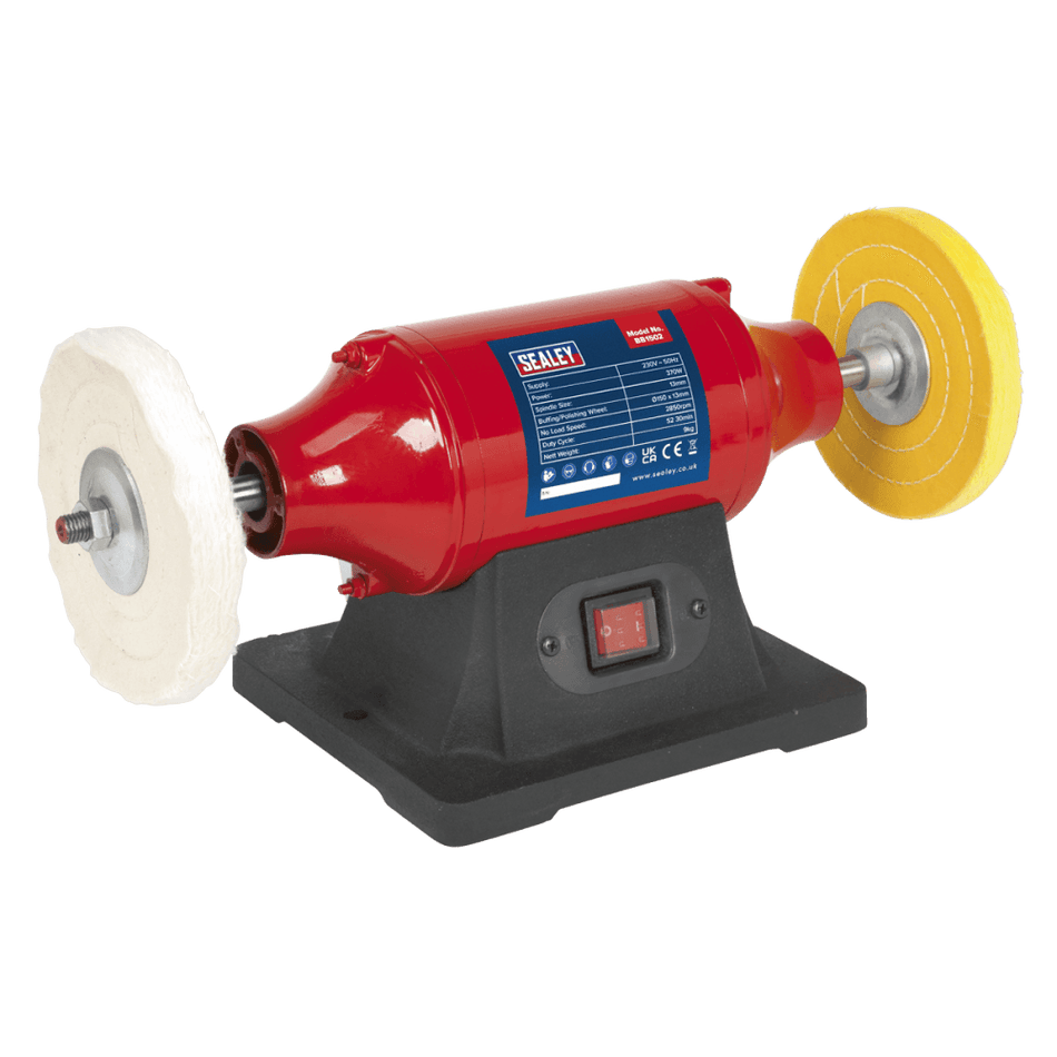 Sealey Bench Mounting Buffer/Polisher 150mm 370W/230V Model No- BB1502