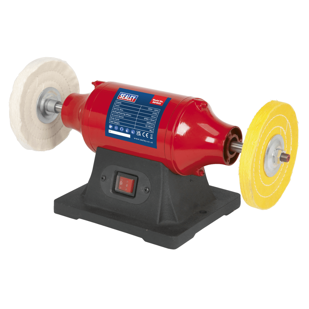 Sealey Bench Mounting Buffer/Polisher 150mm 370W/230V Model No- BB1502