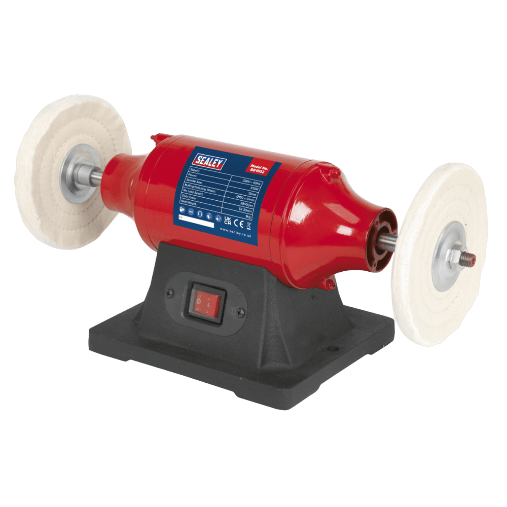 Sealey Bench Mounting Buffer/Polisher 150mm 370W/230V Model No- BB1502