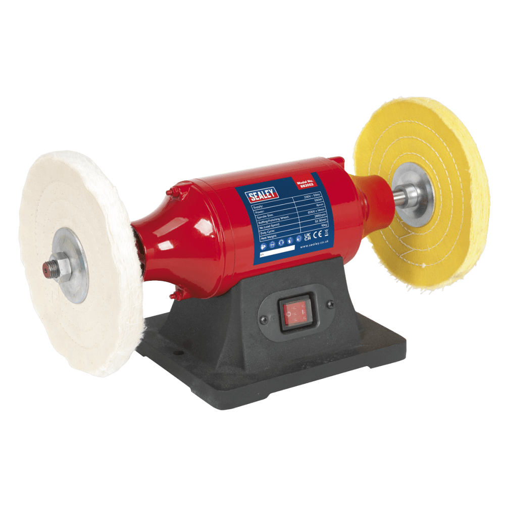 Sealey Bench Mounting Buffer/Polisher 200mm 550W/230V Model No- BB2002