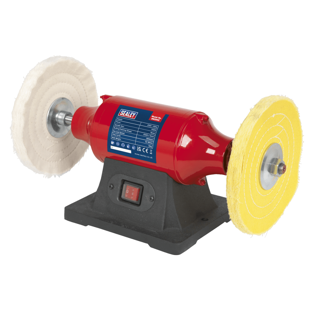 Sealey Bench Mounting Buffer/Polisher 200mm 550W/230V Model No- BB2002