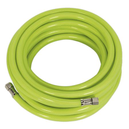 Sealey High-Visibility Air Hose with 1/4"BSP Unions 10m x 8mm Model No- AHFC10