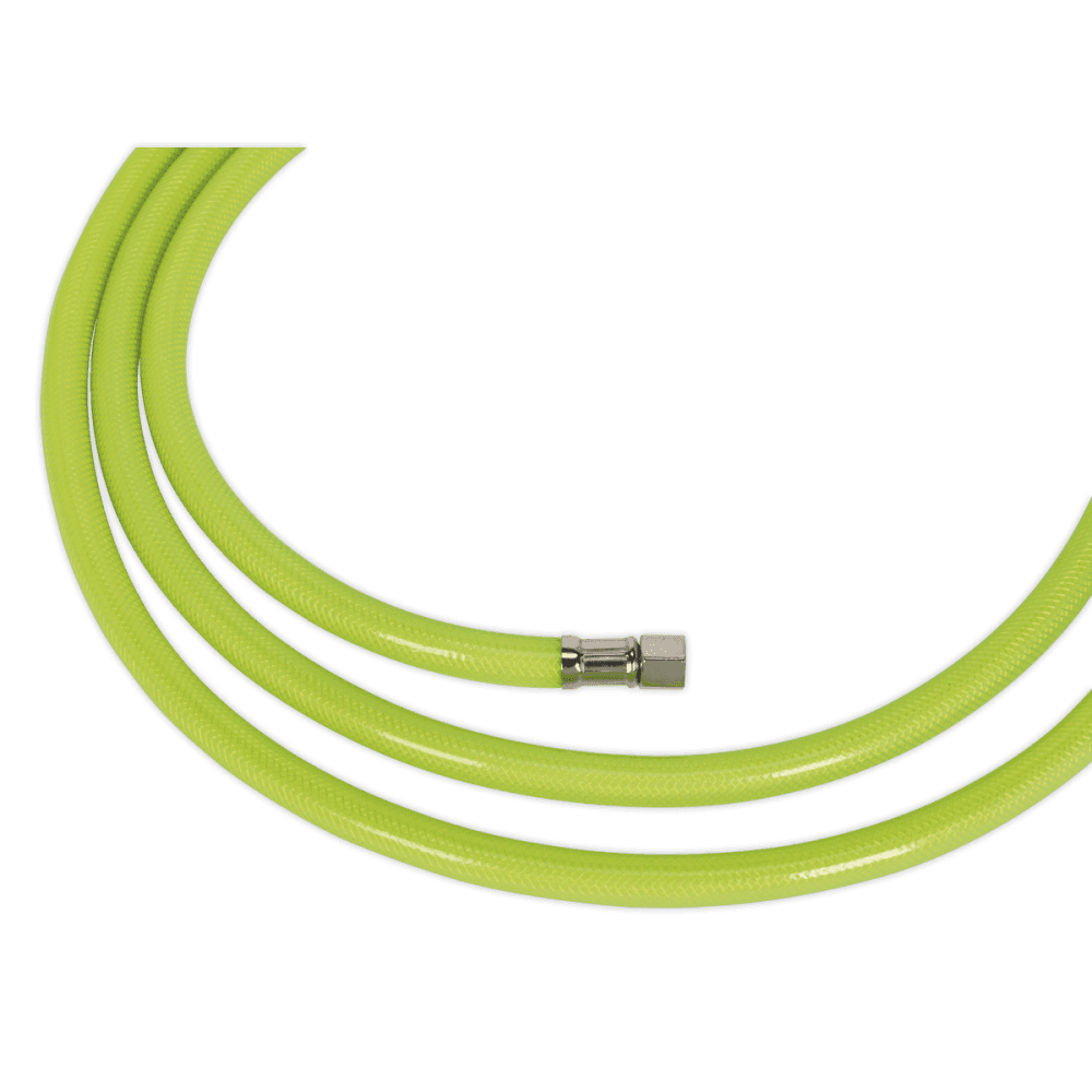 Sealey High-Visibility Air Hose with 1/4"BSP Unions 10m x 8mm Model No- AHFC10