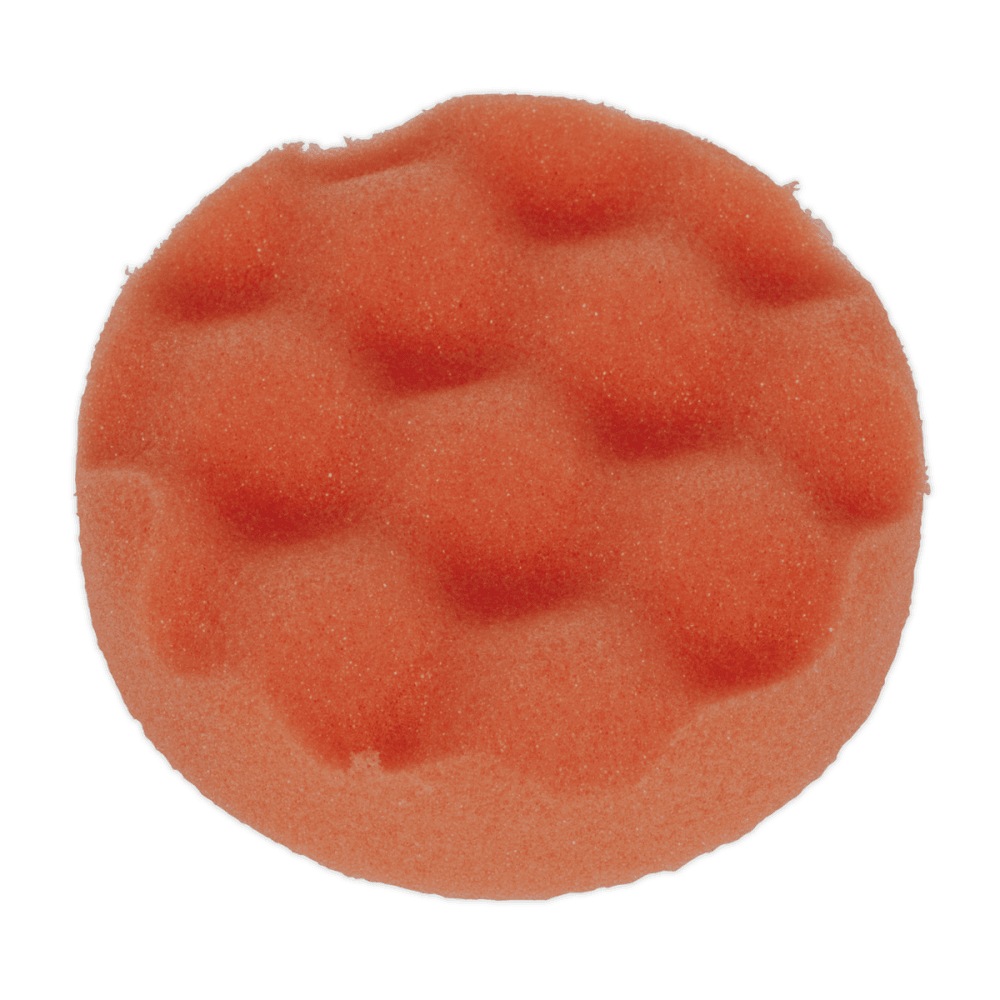 Sealey Hook-and-Loop Buffing & Polishing Foam Head 80 x 25mm - Orange/Firm Model No- PTCCHW80O